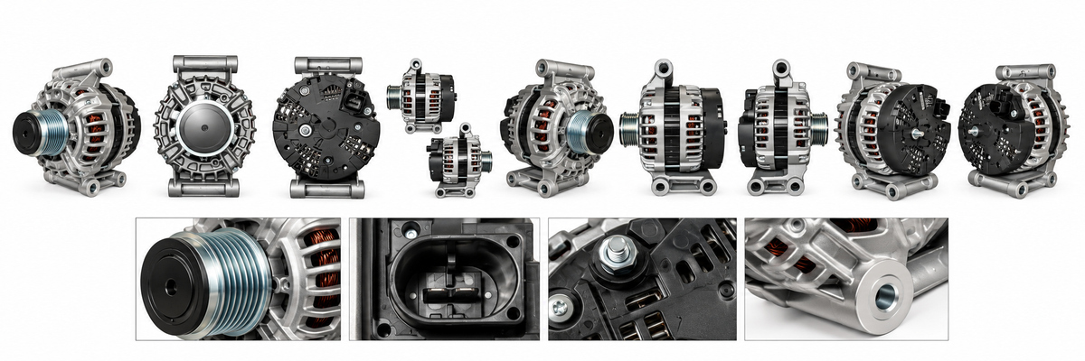 12V 150A Alternator – 6-Groove Pulley