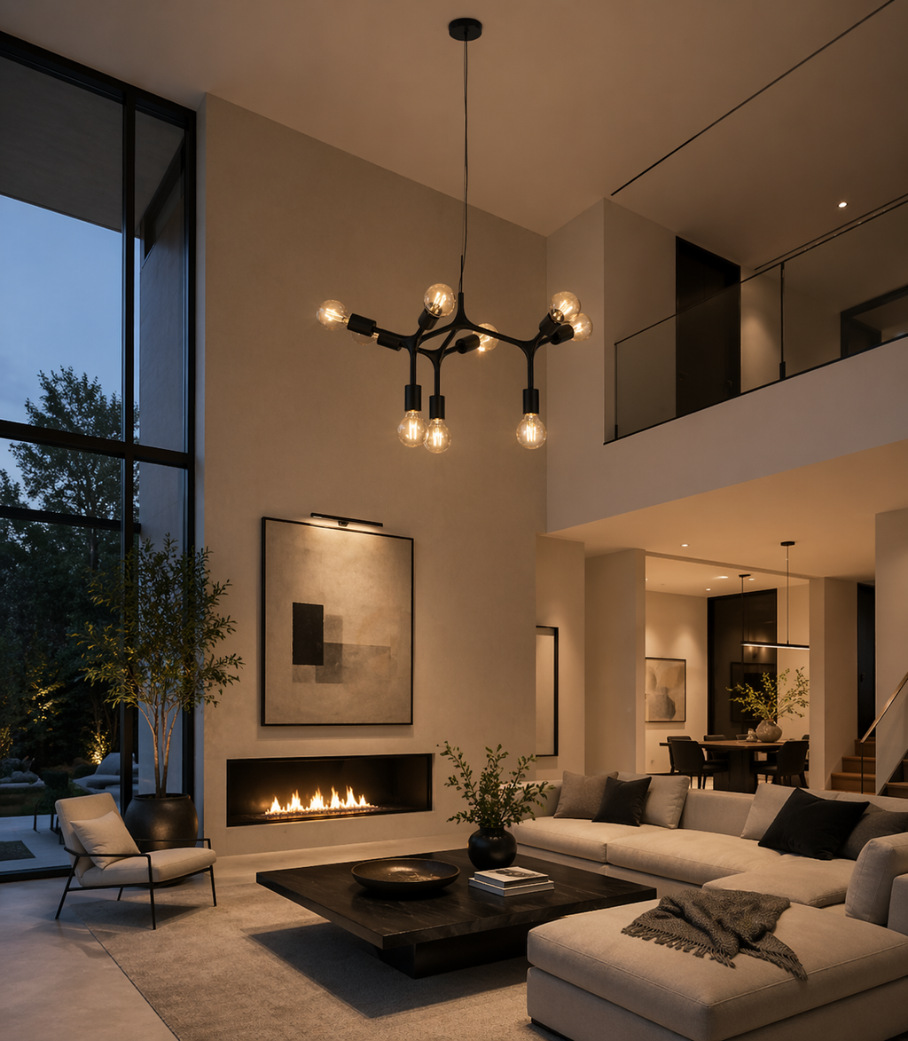 BOCADELLA 9 LIGTH METAL PENDANT | BLACK