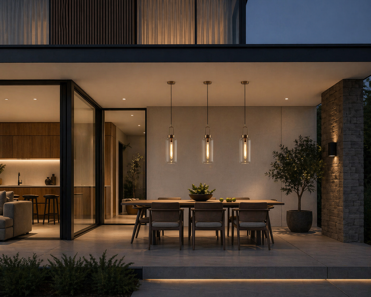 NOUGAT GLASS PENDANT LIGHT CLEAR | SMOKE