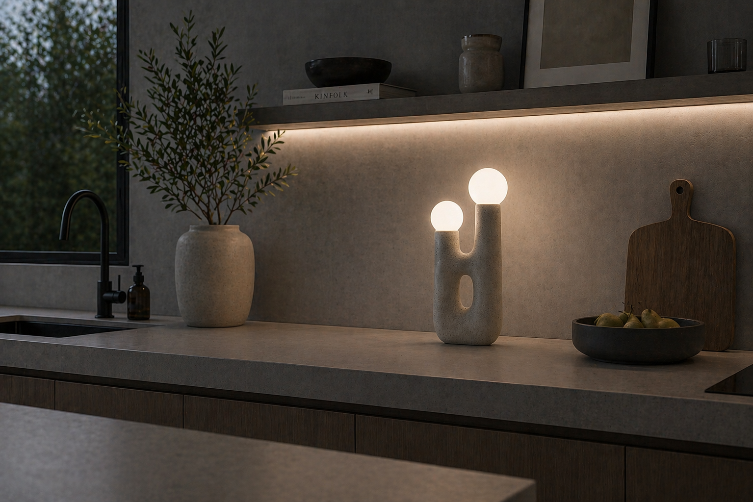 SAN PEDRO STONE TABLE LAMP