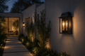 ANDREAS OUTDOOR ALUMINIUM WALL LIGHT BLACK