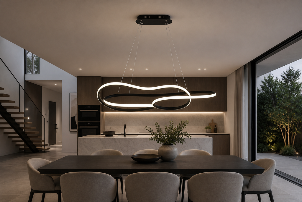 VORTEX LED PENDANT LIGHT IN BLACK