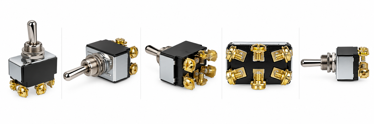 Heavy-Duty 3-Position Momentary Toggle Switch