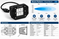 Hella Valuefit Flush Mount 6 LED Cube Light Close Range
