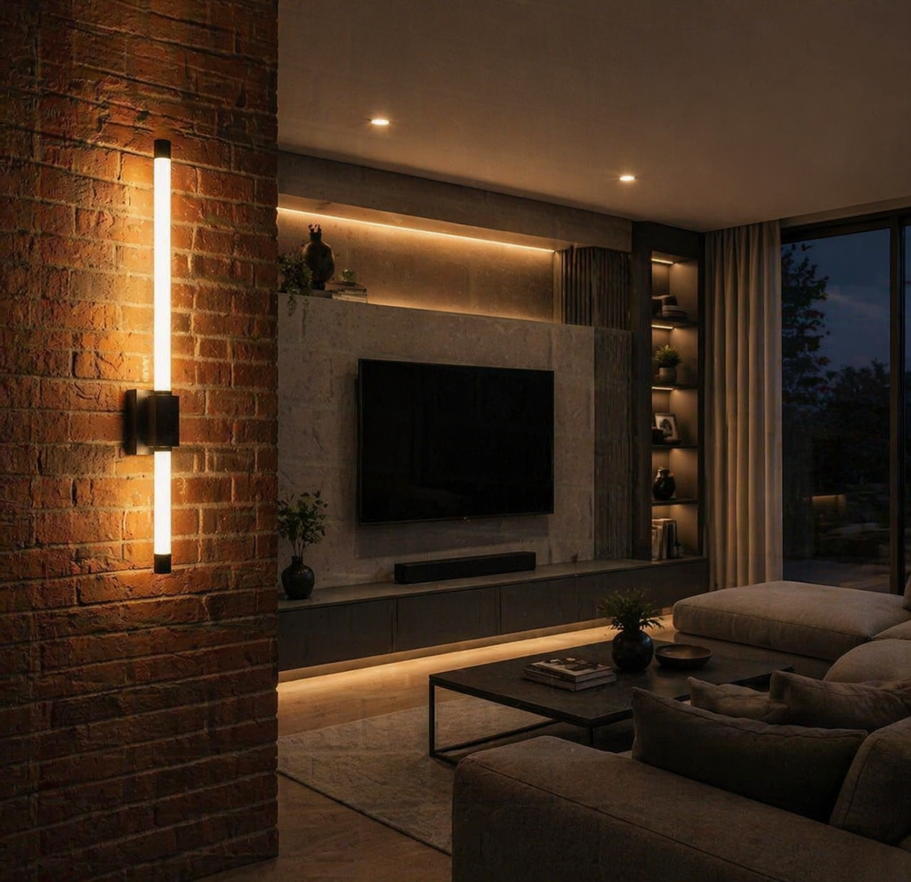 SABER BLACK LED WALL LIGHT