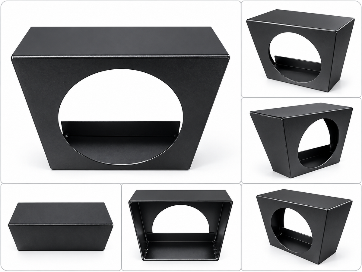 Truck Lamp 1 Hole Lamp Bracket with black powder coat finish