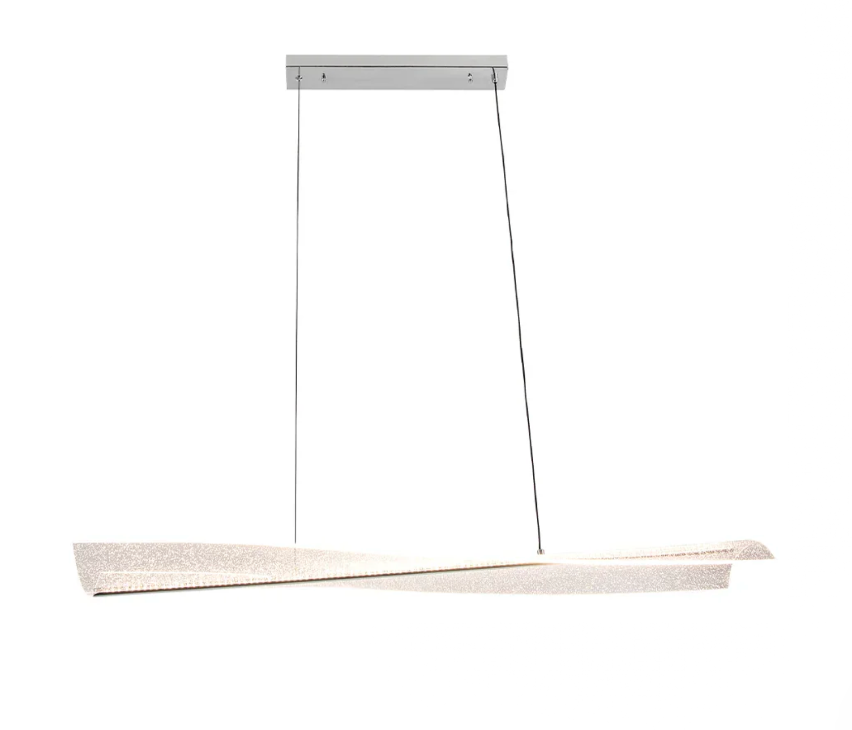 GLITZ ACRYLIC LED PENDANT LIGHT – POLISHED CHROME