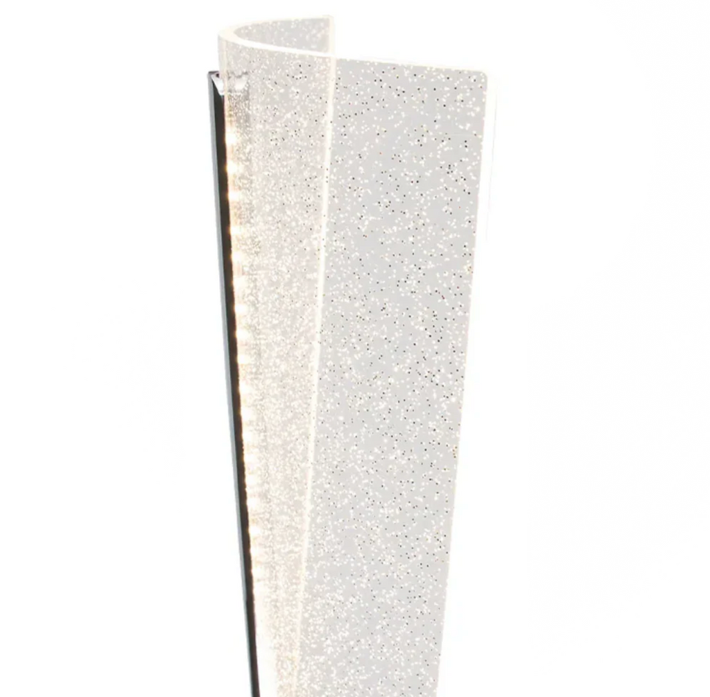 GLITZ ACRYLIC LED FLOOR LAMP – POLISHED CHROME
