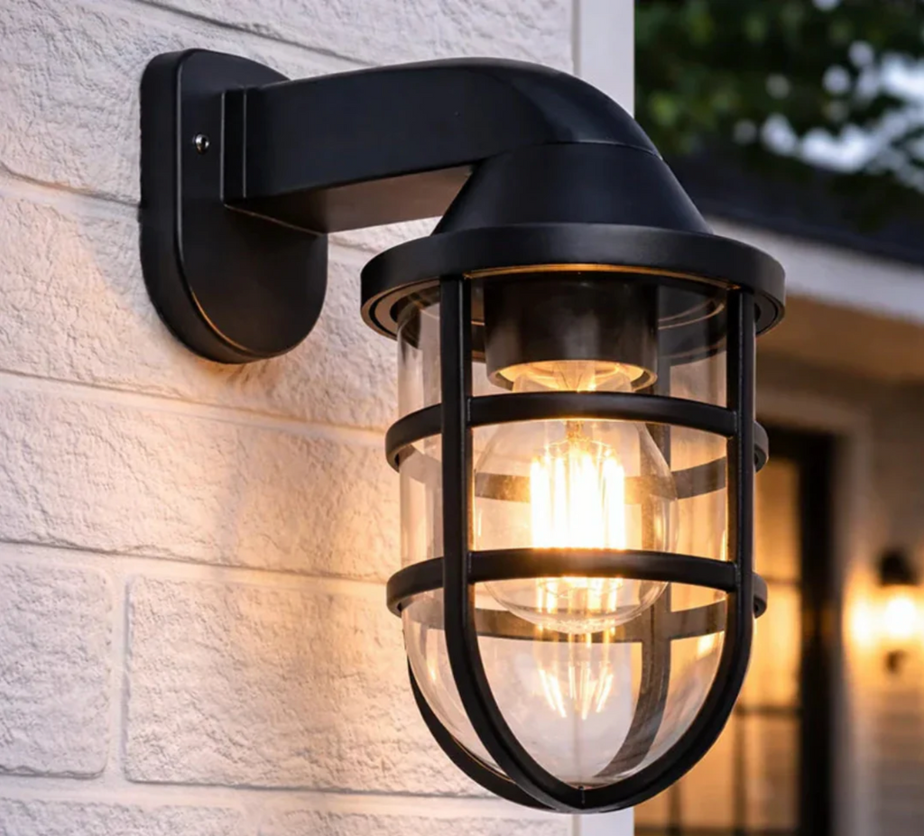 HARBOR GUARD OUTDOOR WALL LIGHT – BLACK