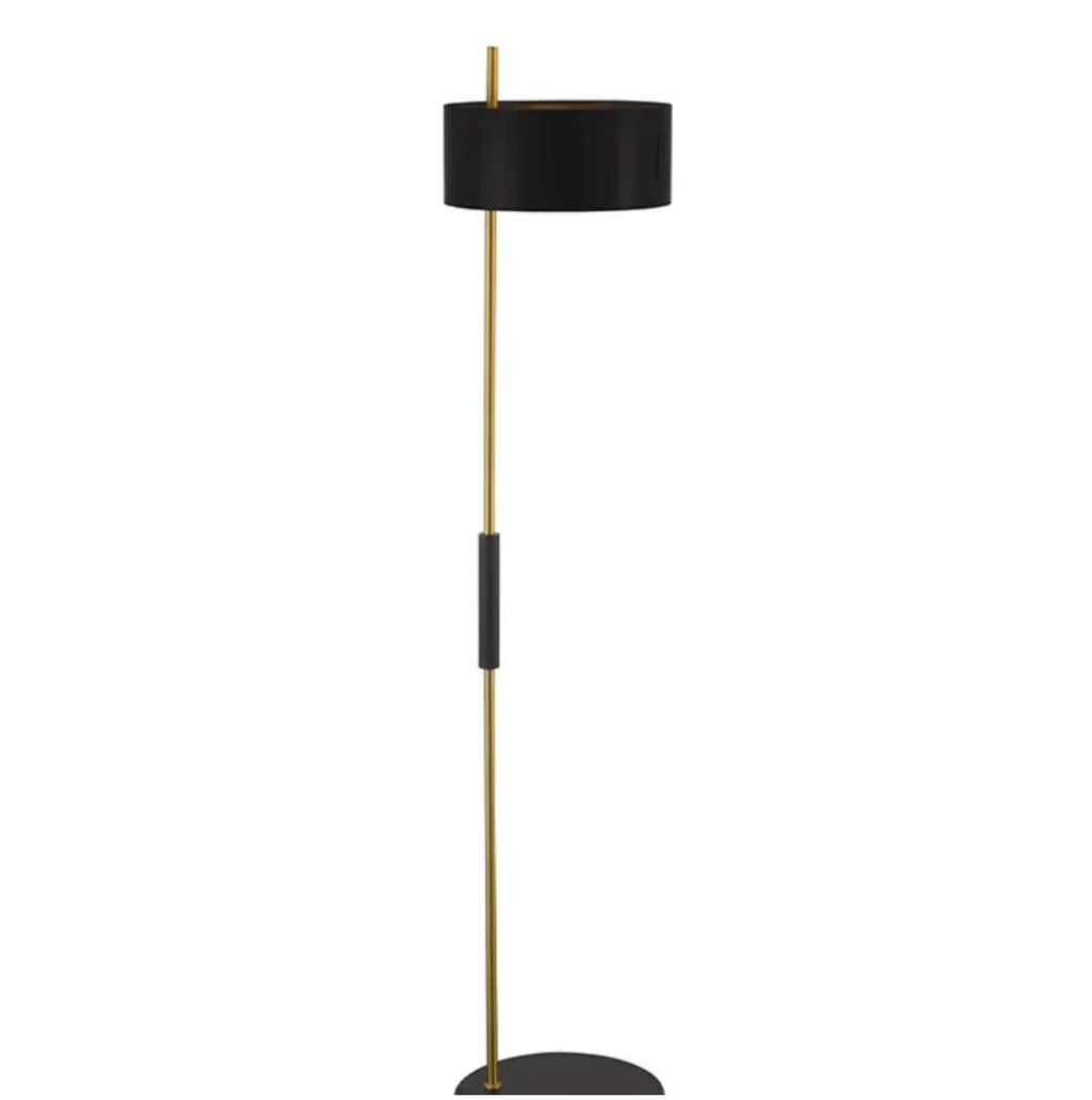 NOVARA BLACK AND GOLD FLOOR LAMP