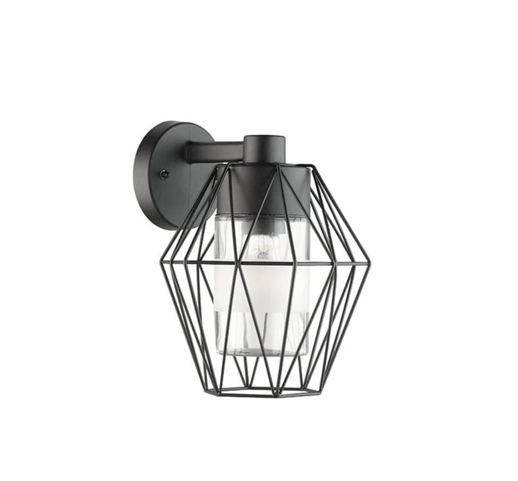 CANOVE GEOMETRIC OUTDOOR WALL LIGHT - BLACK