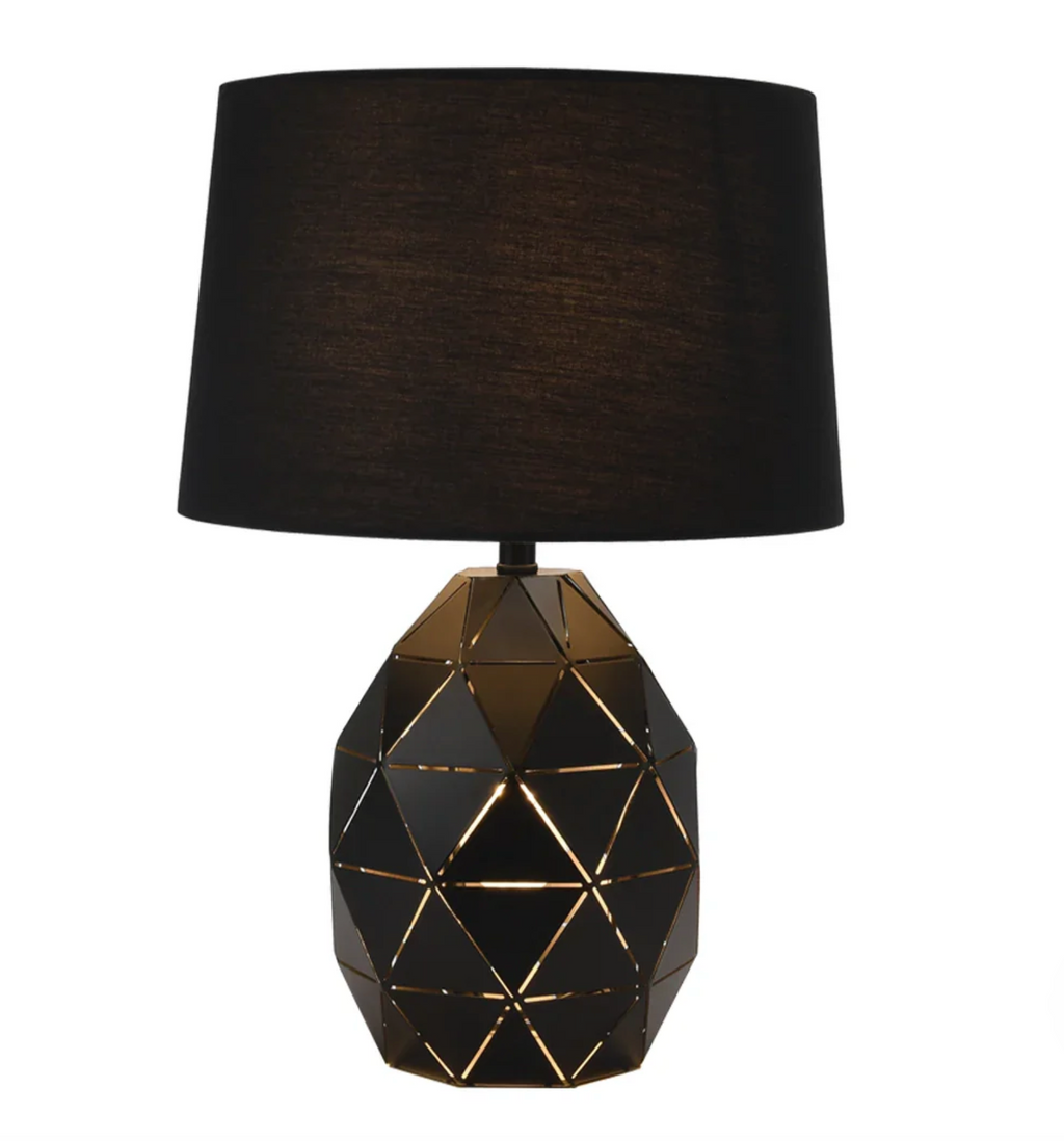 GEOMAX BLACK TABLE LAMP - STYLE 2