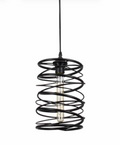 SPIRAL PENDANT BLACK LIGHT