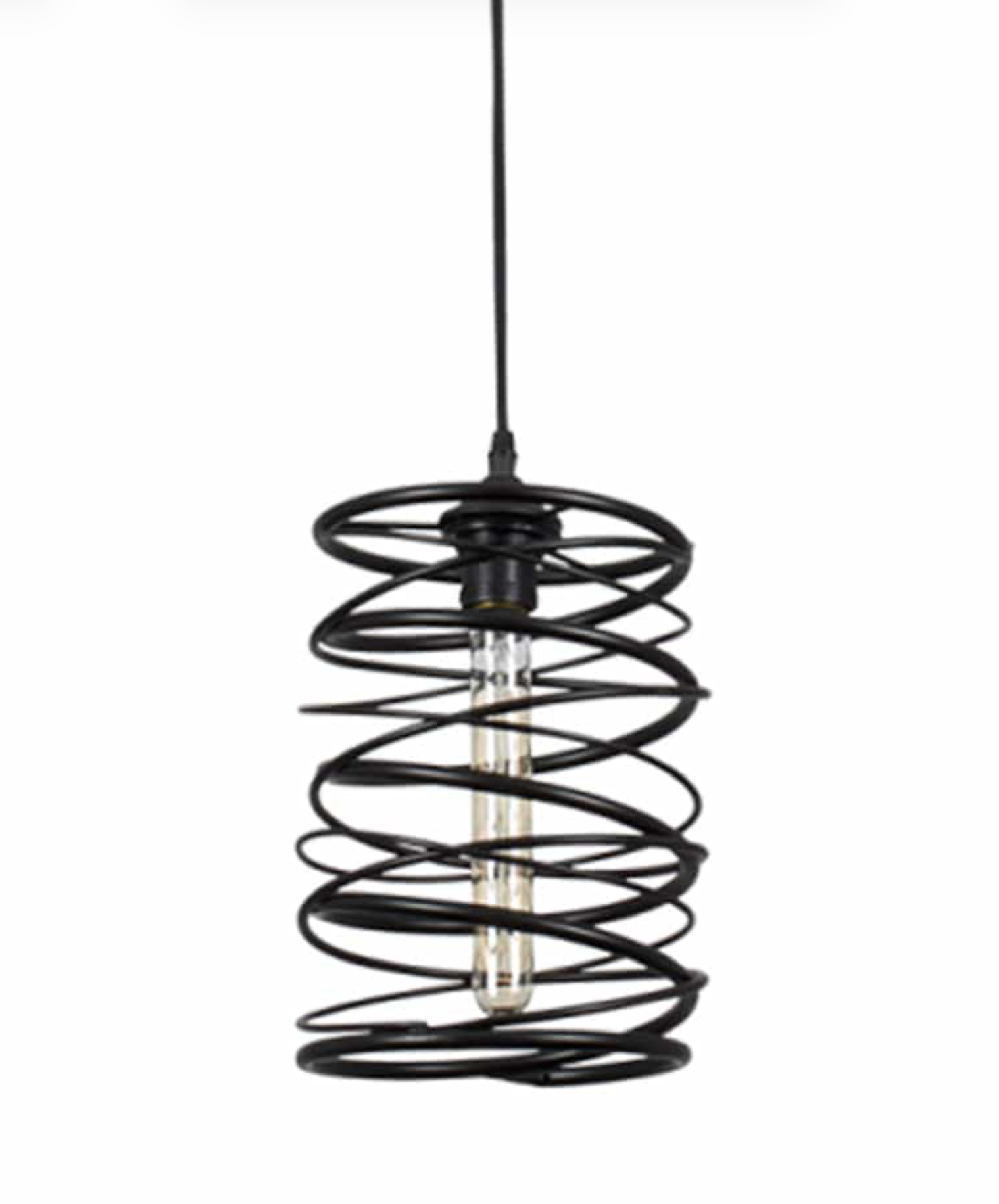 SPIRAL PENDANT BLACK LIGHT