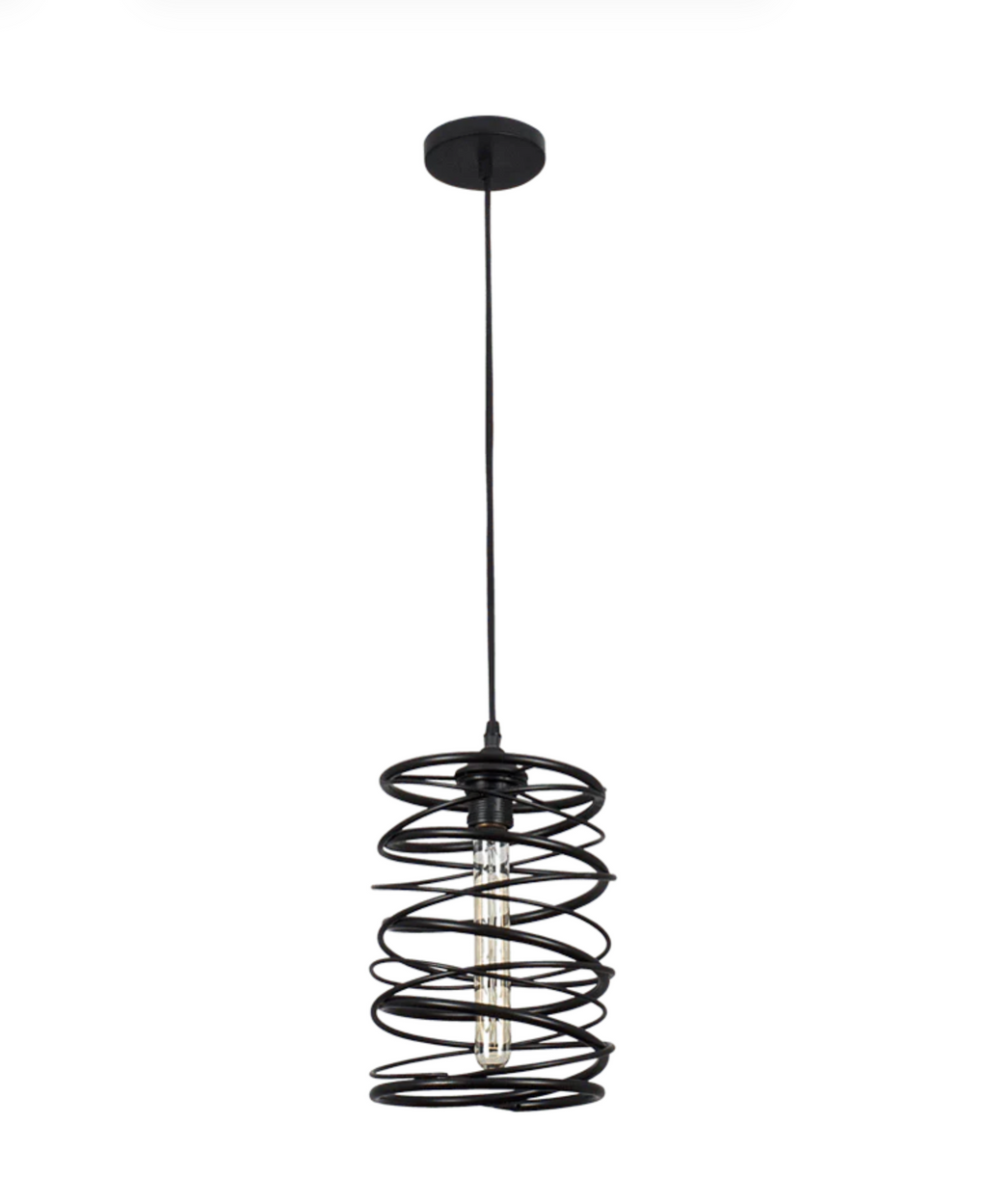 SPIRAL PENDANT BLACK LIGHT