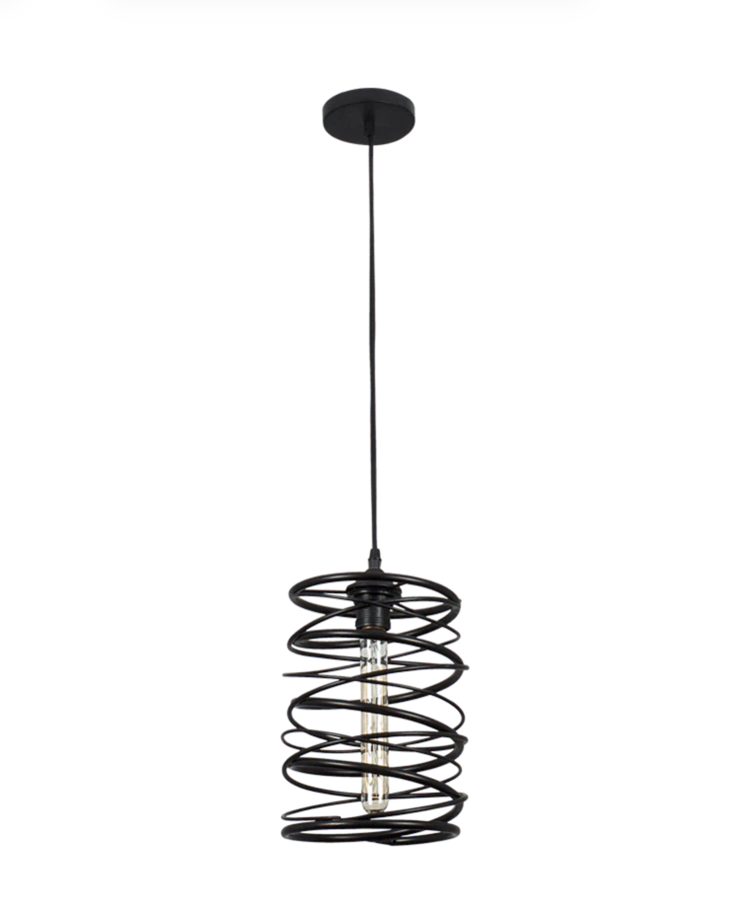 SPIRAL PENDANT BLACK LIGHT