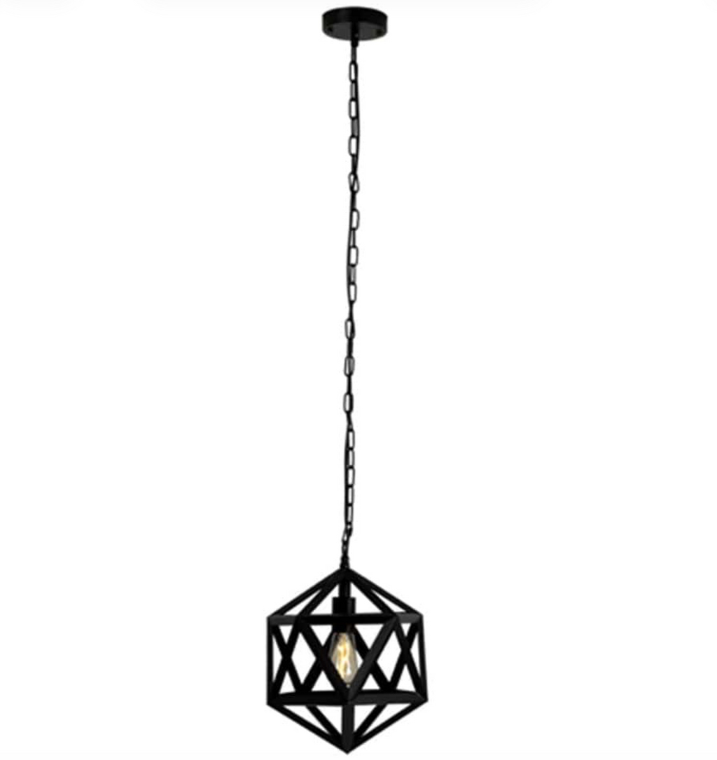 PENTAGON METAL PENDANT LIGHT BLACK