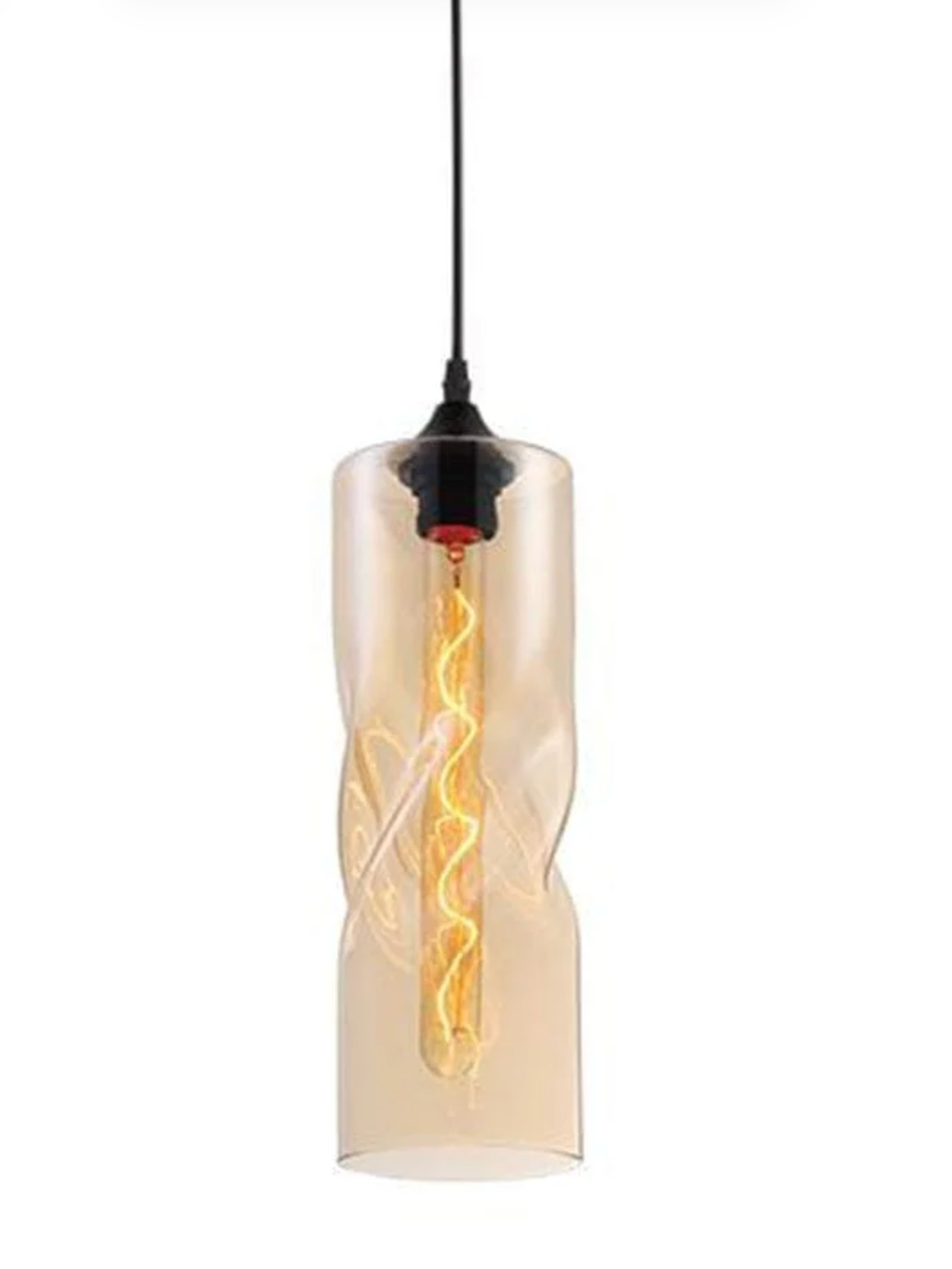 TWISTED GLASS PENDANT