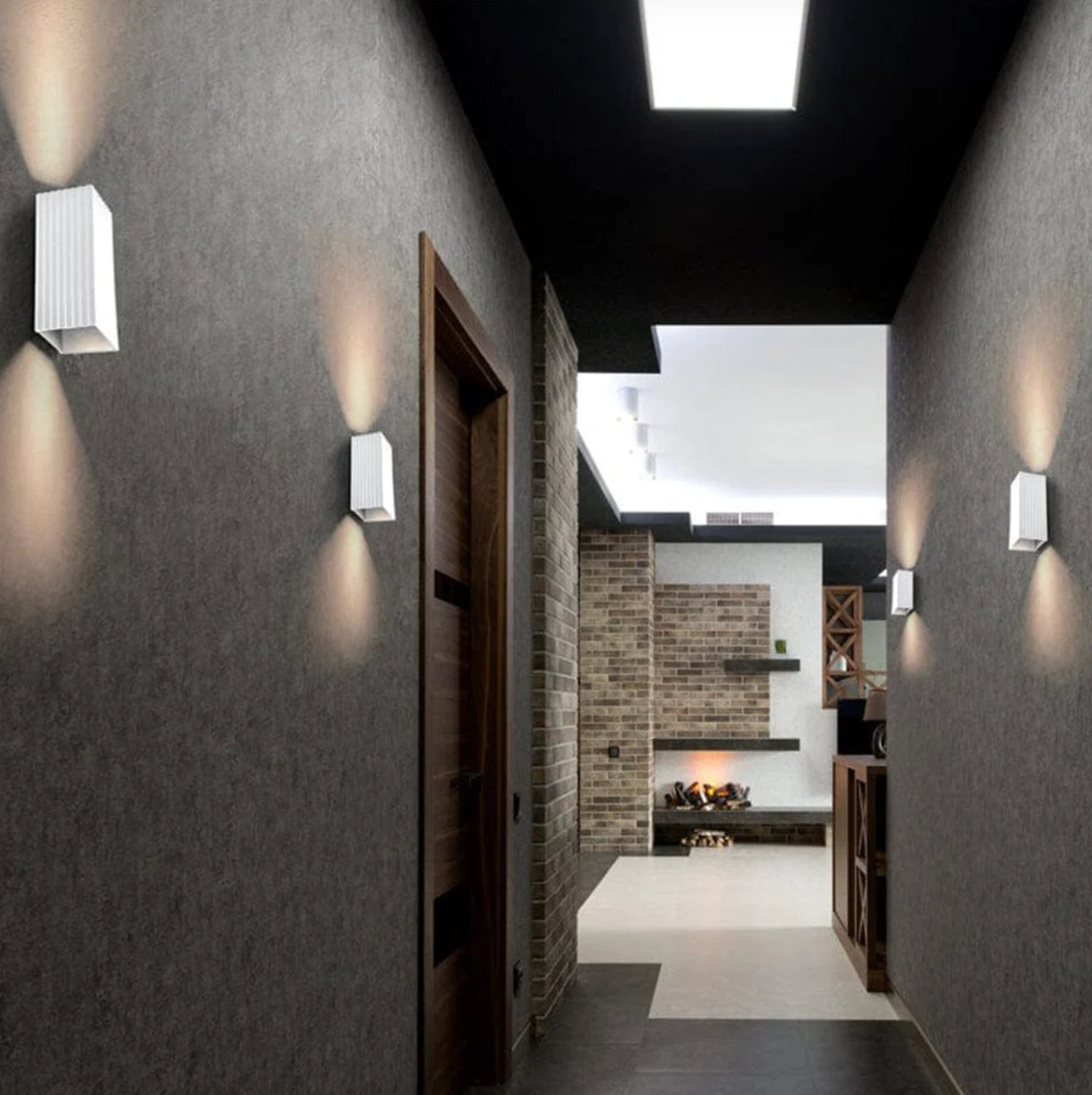 CLARA UP AND DOWN WALL LIGHT ALUMINIUM