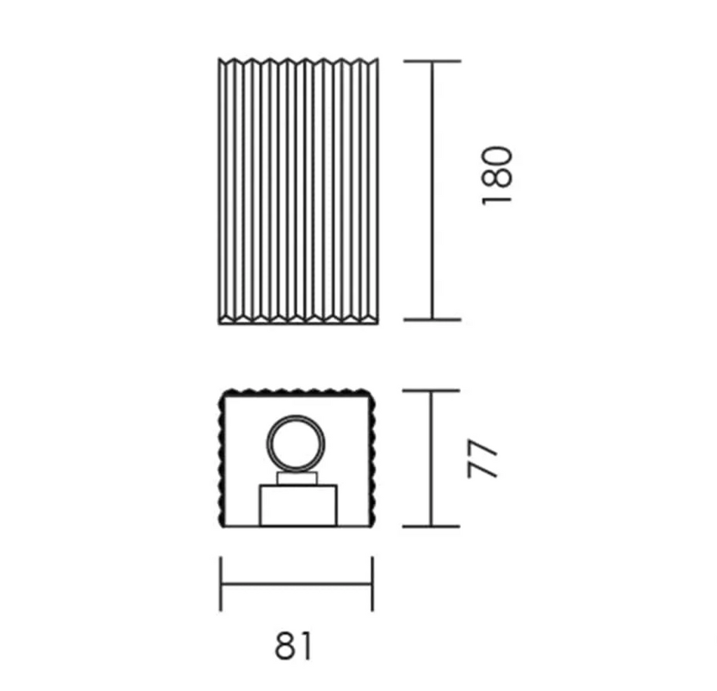 CLARA UP AND DOWN WALL LIGHT ALUMINIUM
