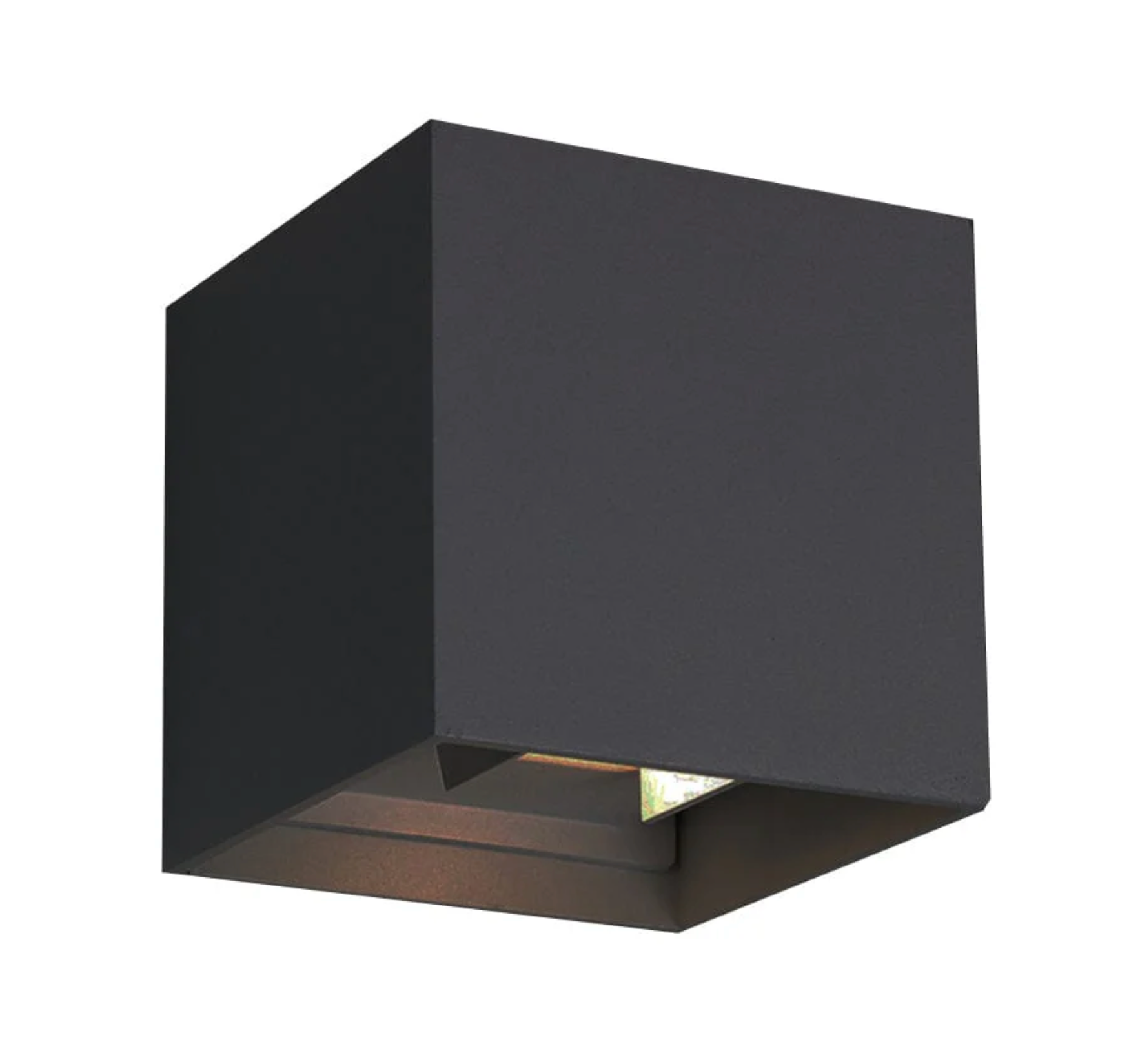 UP AND DOWN LED SQUARE ALUMINIUM WALL LIGHT BLACK | GREY