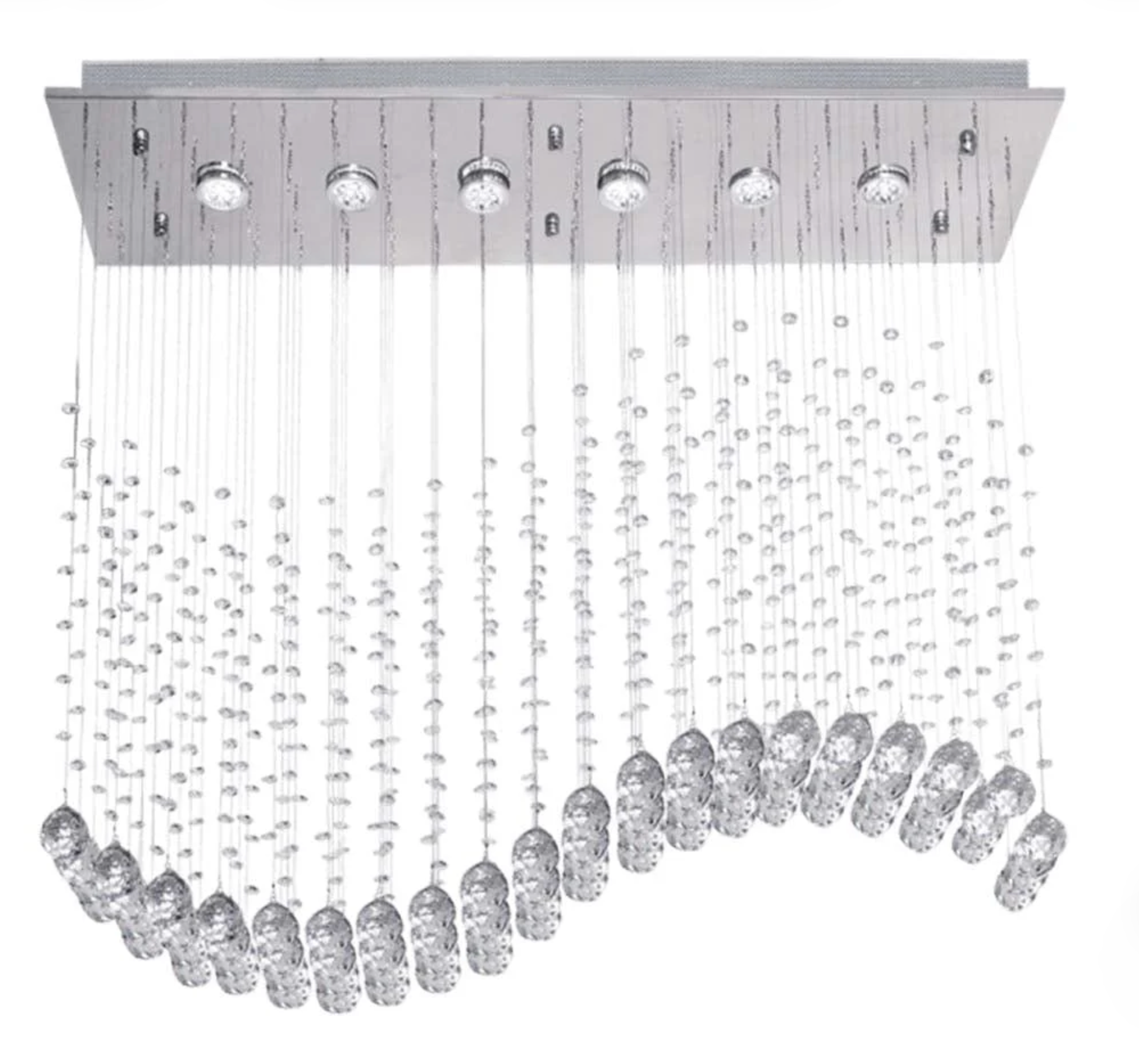 WAVE CRYSTAL CHANDELIER LIGHT