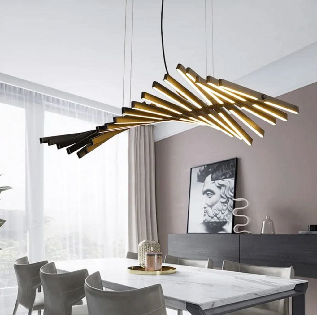 PIANO LED CHANDELIER LIGHT BLACK
