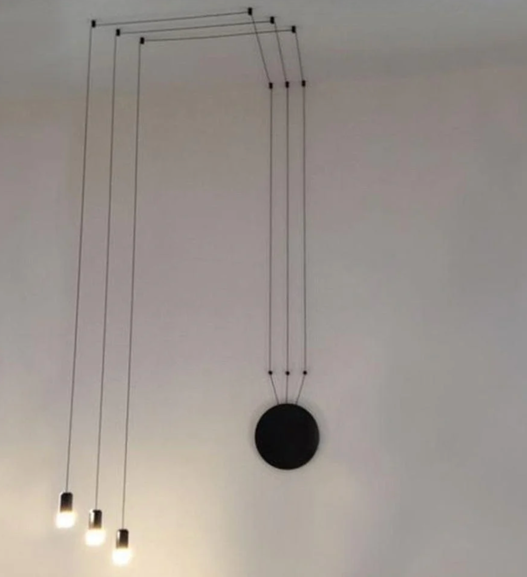 LED SYMMETRICAL WIRE PENDANT 3 LIGHT