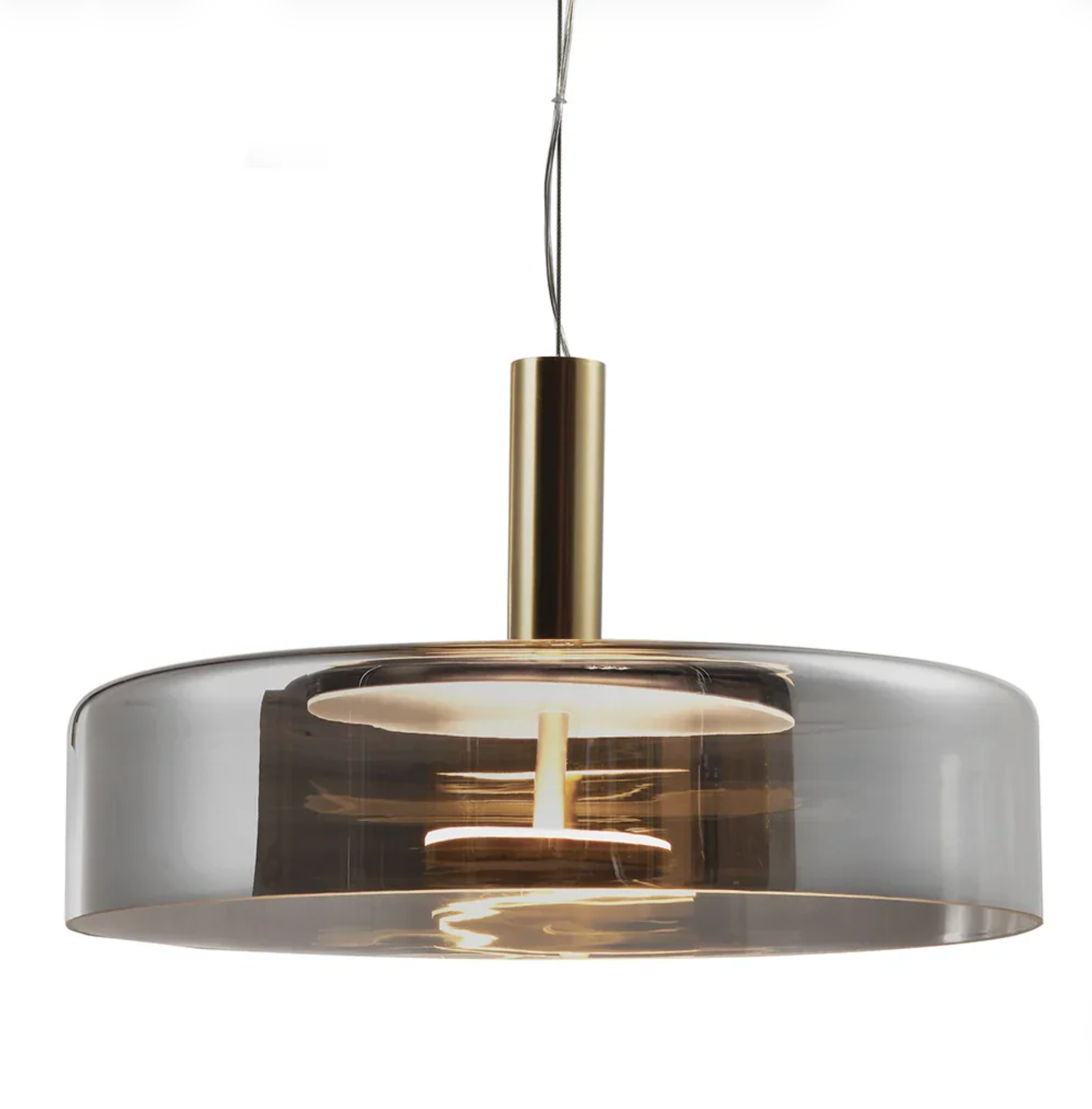 CHROMA GLASS PENDANT LIGHT - SMOKE | AMBER