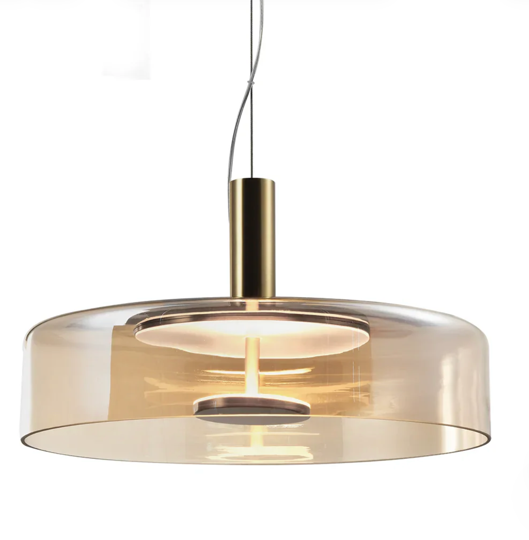 CHROMA GLASS PENDANT LIGHT - SMOKE | AMBER