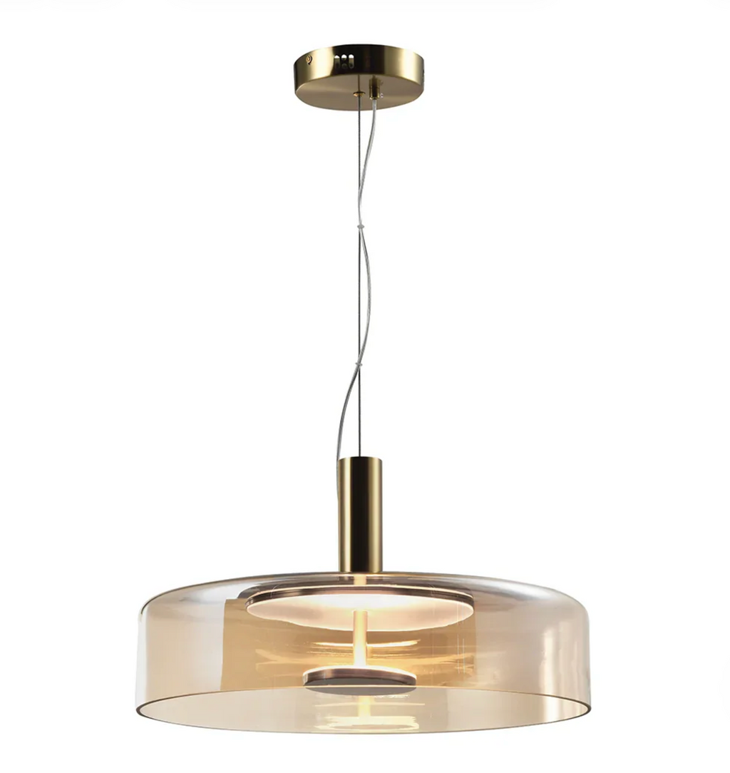 CHROMA GLASS PENDANT LIGHT - SMOKE | AMBER