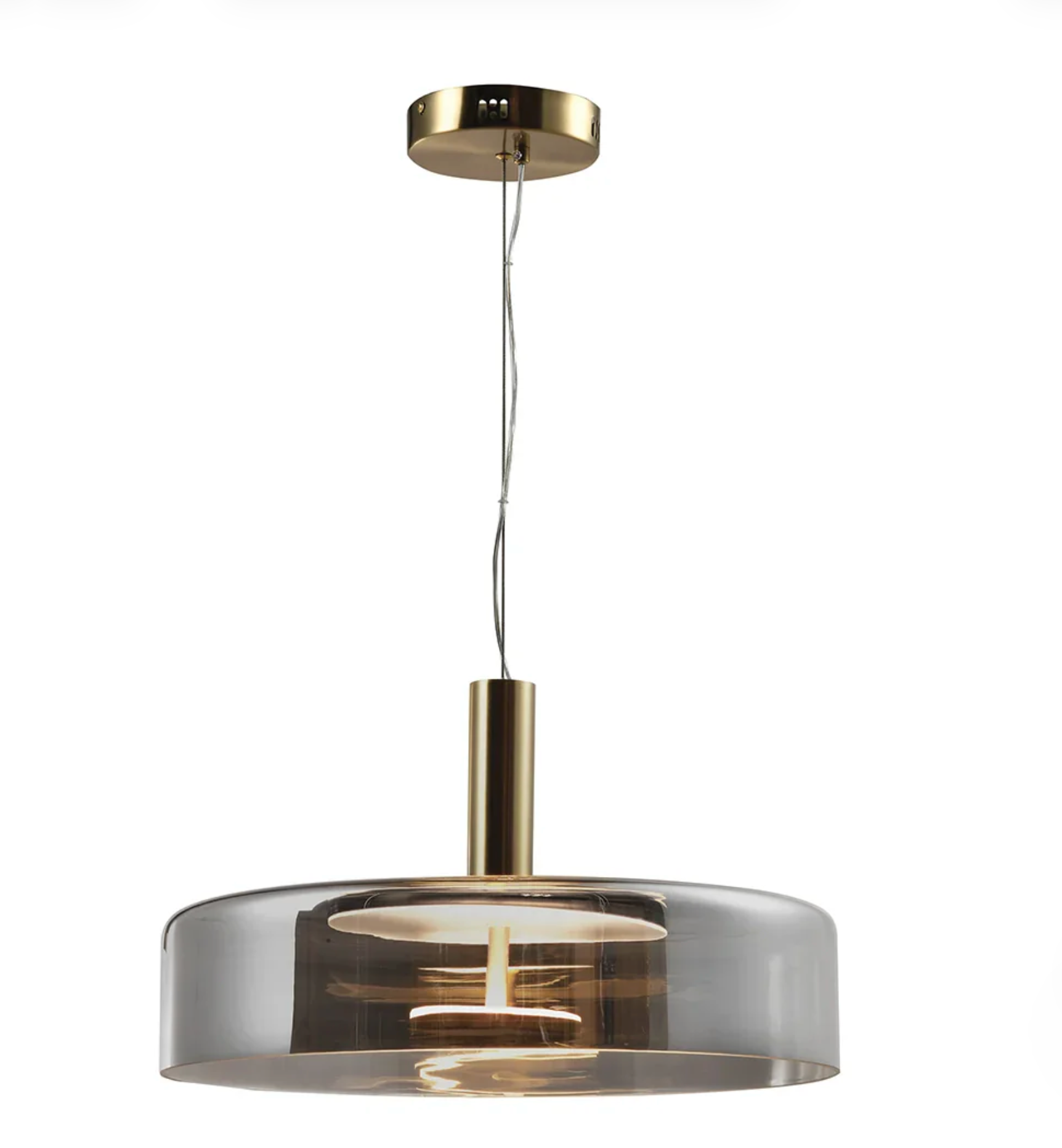 CHROMA GLASS PENDANT LIGHT - SMOKE | AMBER