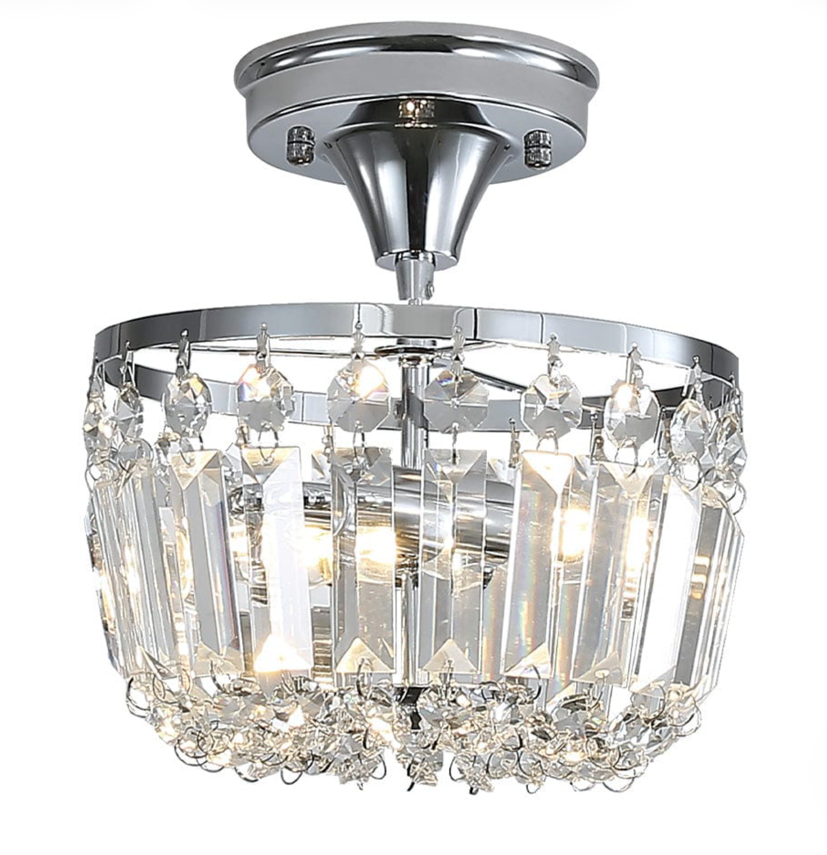 CLARA ACRYLIC CRYSTAL LIGHT | CHROME OR GOLD