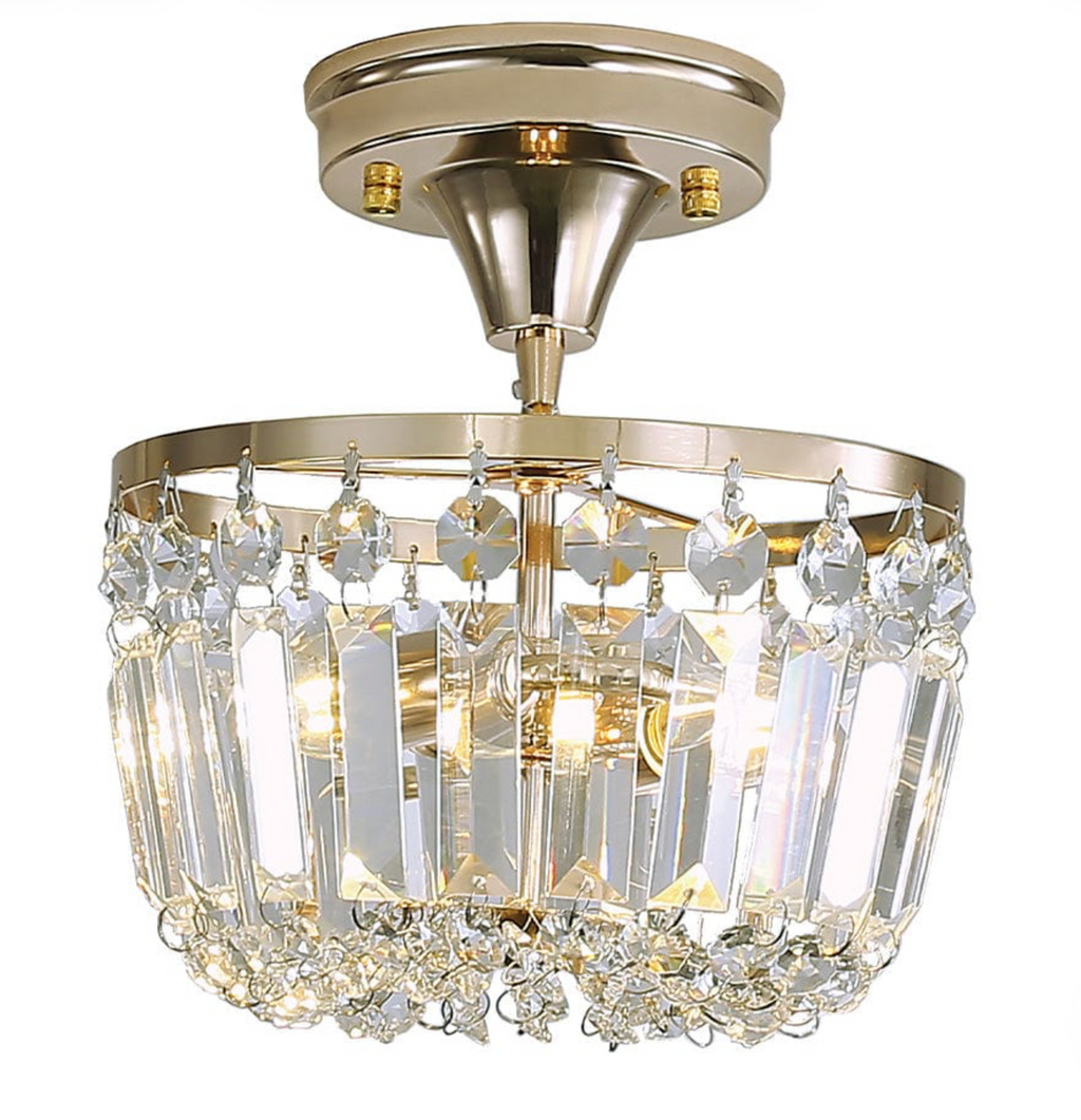 CLARA ACRYLIC CRYSTAL LIGHT | CHROME OR GOLD