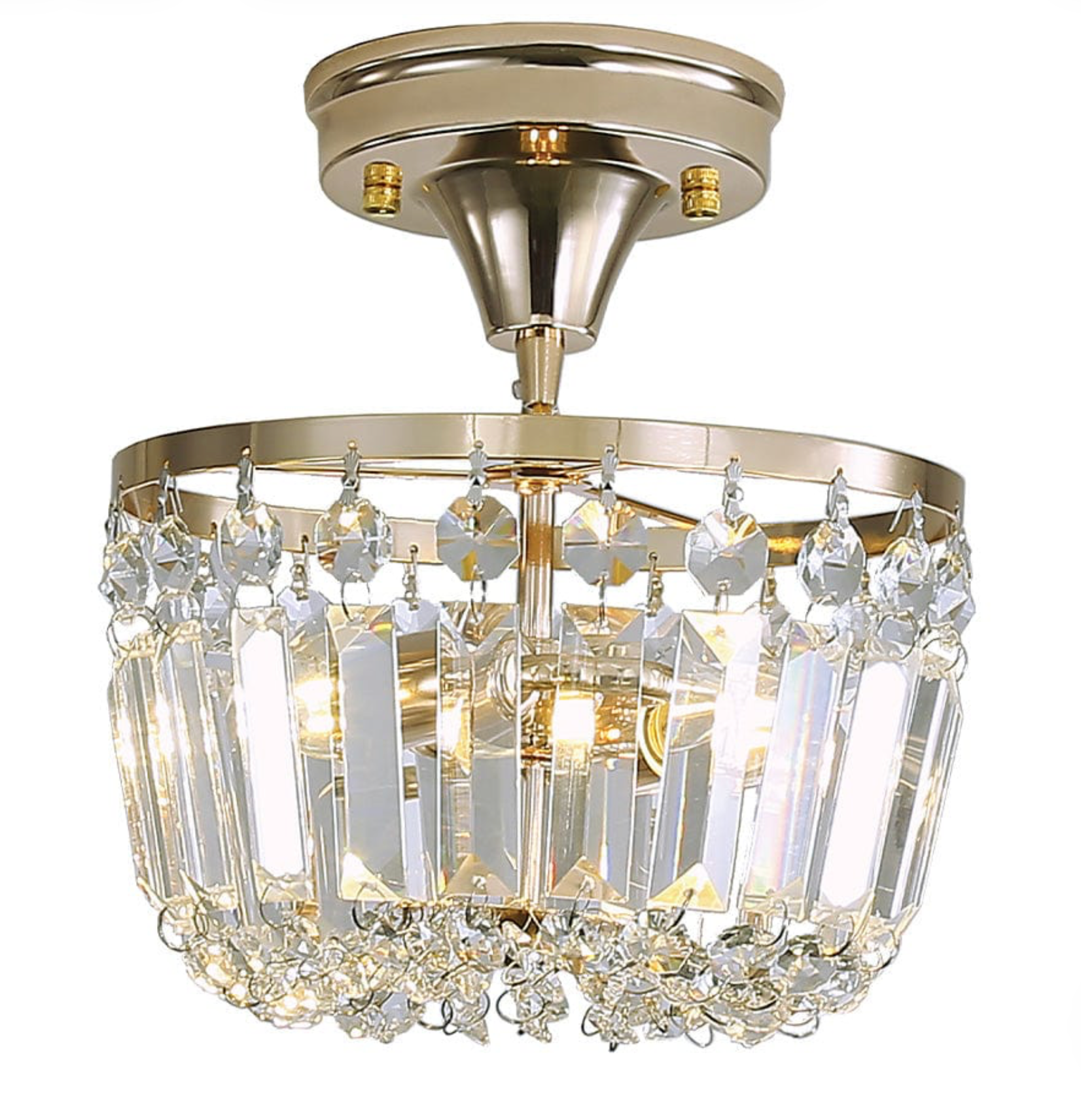 CLARA ACRYLIC CRYSTAL LIGHT | CHROME OR GOLD