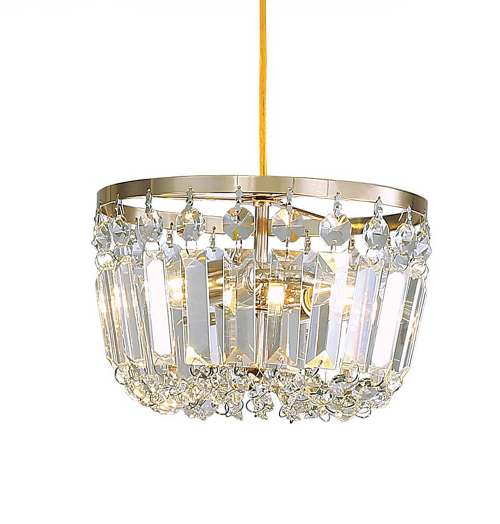 CLARA ACRYLIC CRYSTAL LIGHT | CHROME OR GOLD