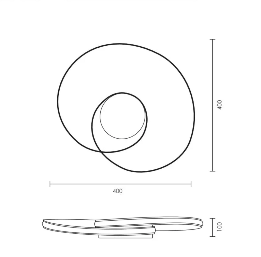 NEVEREND CEILING LIGHT - METAL