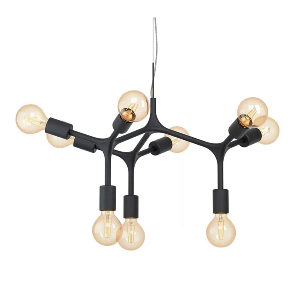BOCADELLA 9 LIGTH METAL PENDANT | BLACK