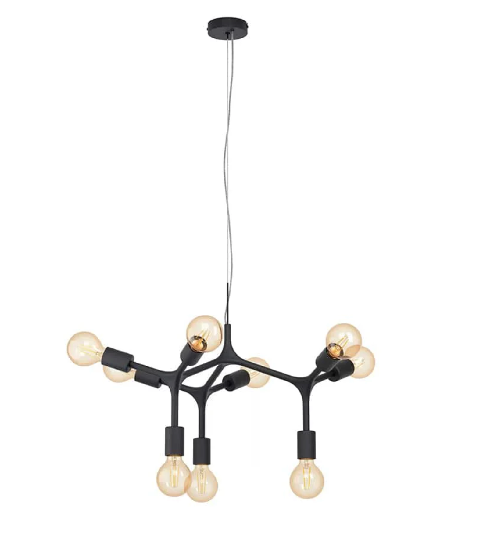 BOCADELLA 9 LIGTH METAL PENDANT | BLACK