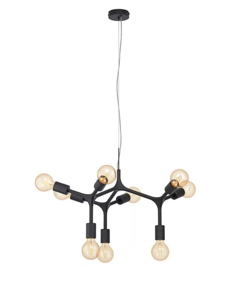 BOCADELLA 9 LIGTH METAL PENDANT | BLACK
