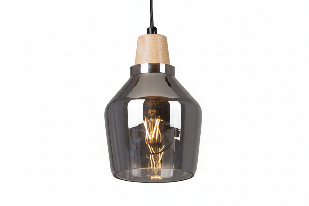 TALLINN GLASS PENDANT LIGHT SMOKE