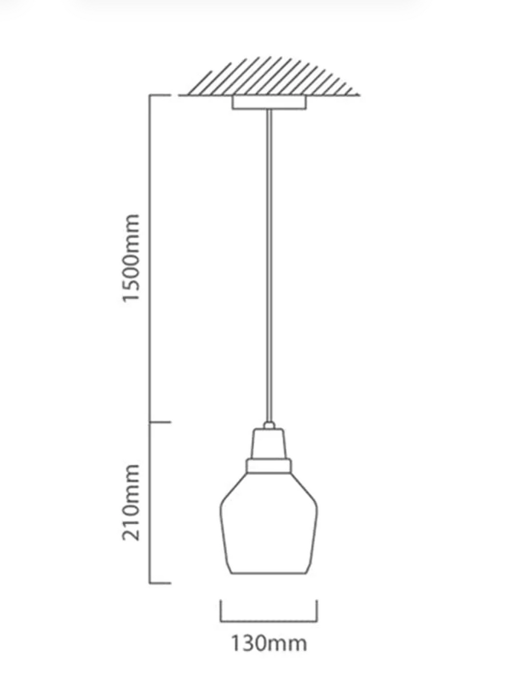 TALLINN GLASS PENDANT LIGHT SMOKE