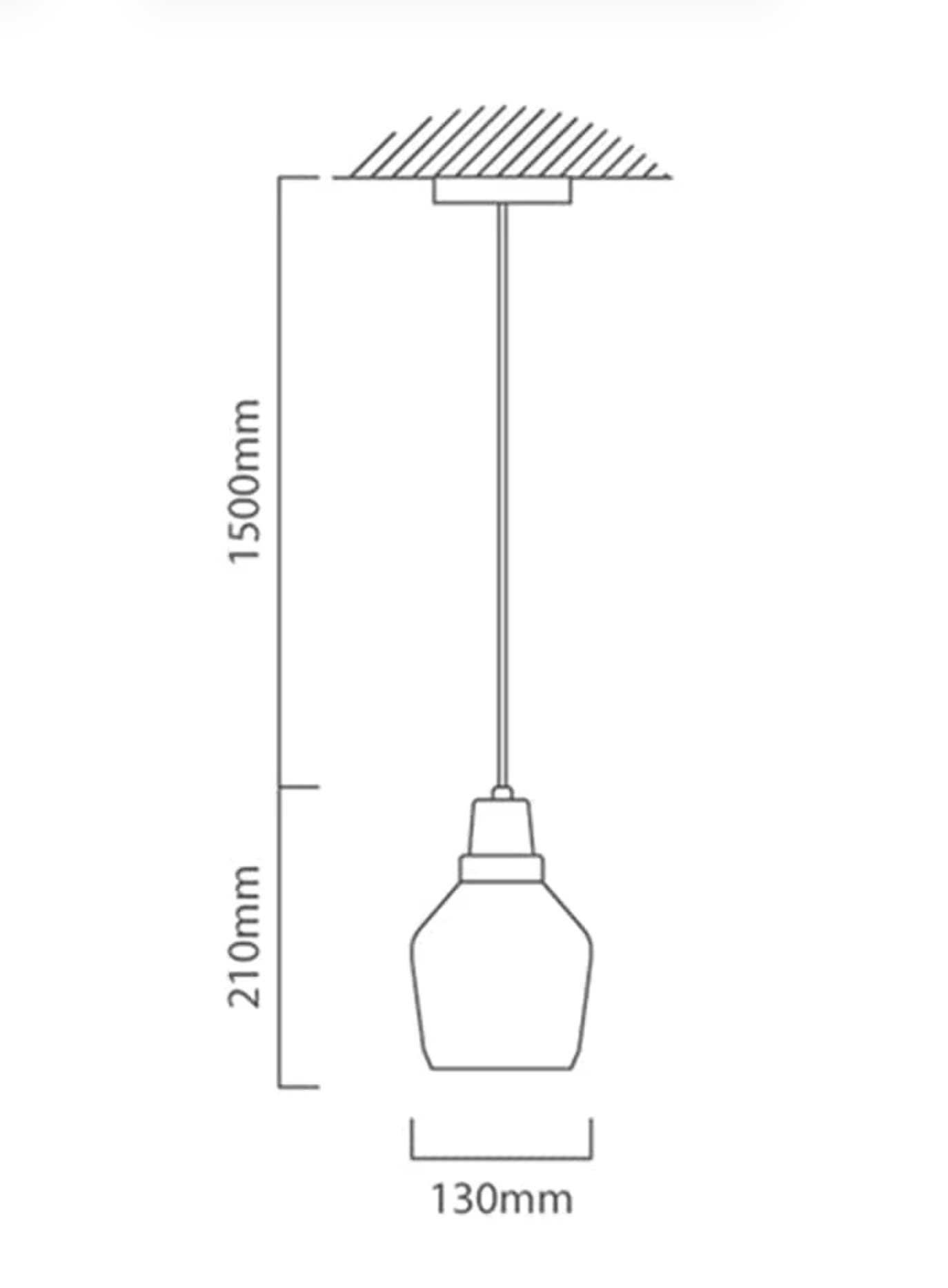TALLINN GLASS PENDANT LIGHT SMOKE