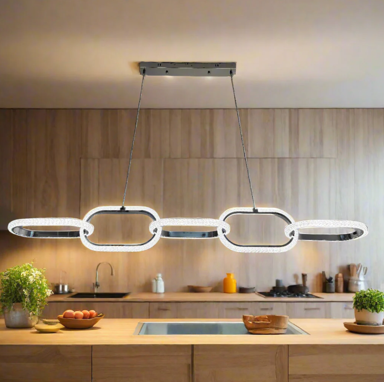 LED Crystal Dining Pendant Light