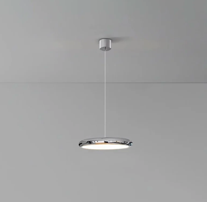 Orbit Disc LED Pendant Light – Chrome
