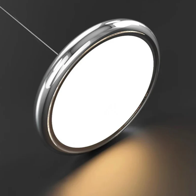 Orbit Disc LED Pendant Light – Chrome