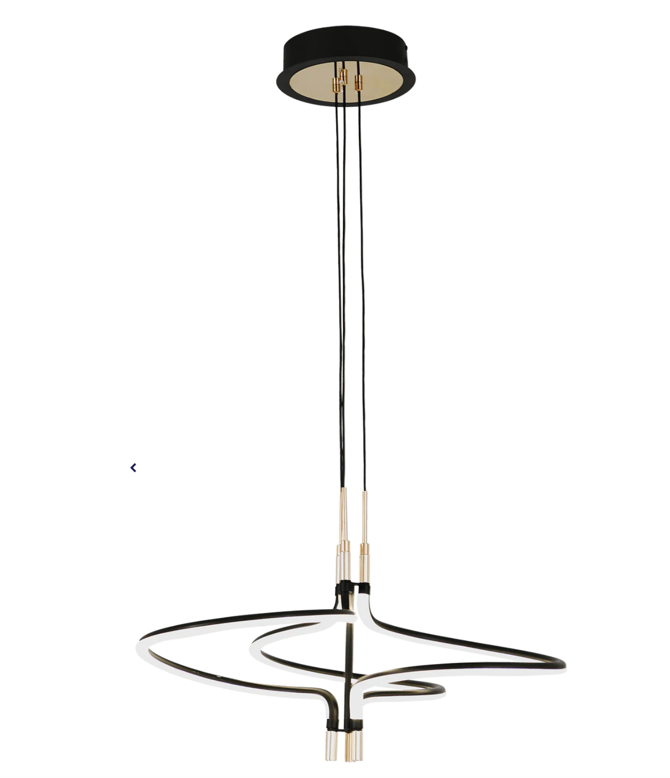 BEAU 45W SAND BLACK AND GOLD CCT LED PENDANT