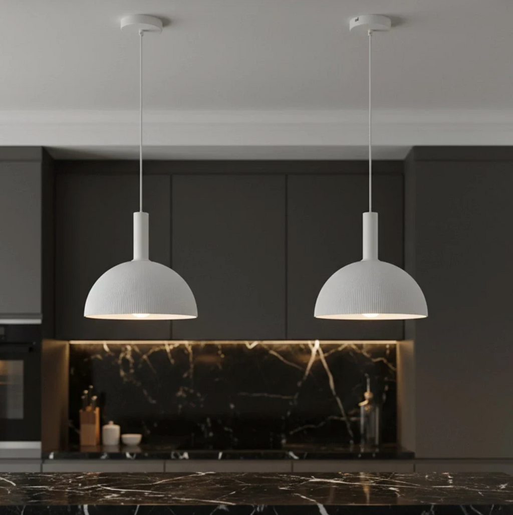 NIMBUS WHITE DOME PENDANT LIGHT