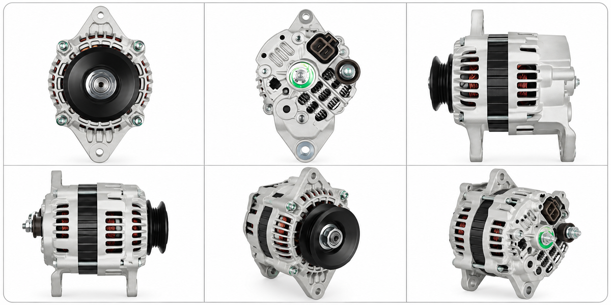 12V 50A Alternator – Single-Groove Pulley
