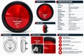 Truck Lamp – Round Semi Sealed Light – Red